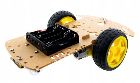 IMZ STEM Lab: Podwozie platforma robota 2WD - silniki TT z kołami 65 mm