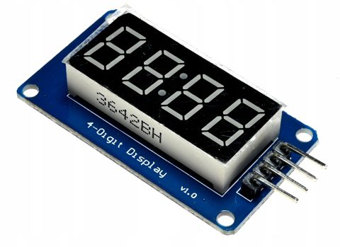 Wyświetlacz LED 4-cyfrowy 7-segmentowy TM1637