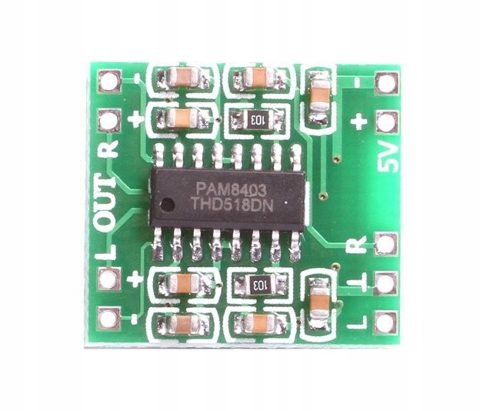 Moduł wzmacniacz audio PAM8403 2x3W